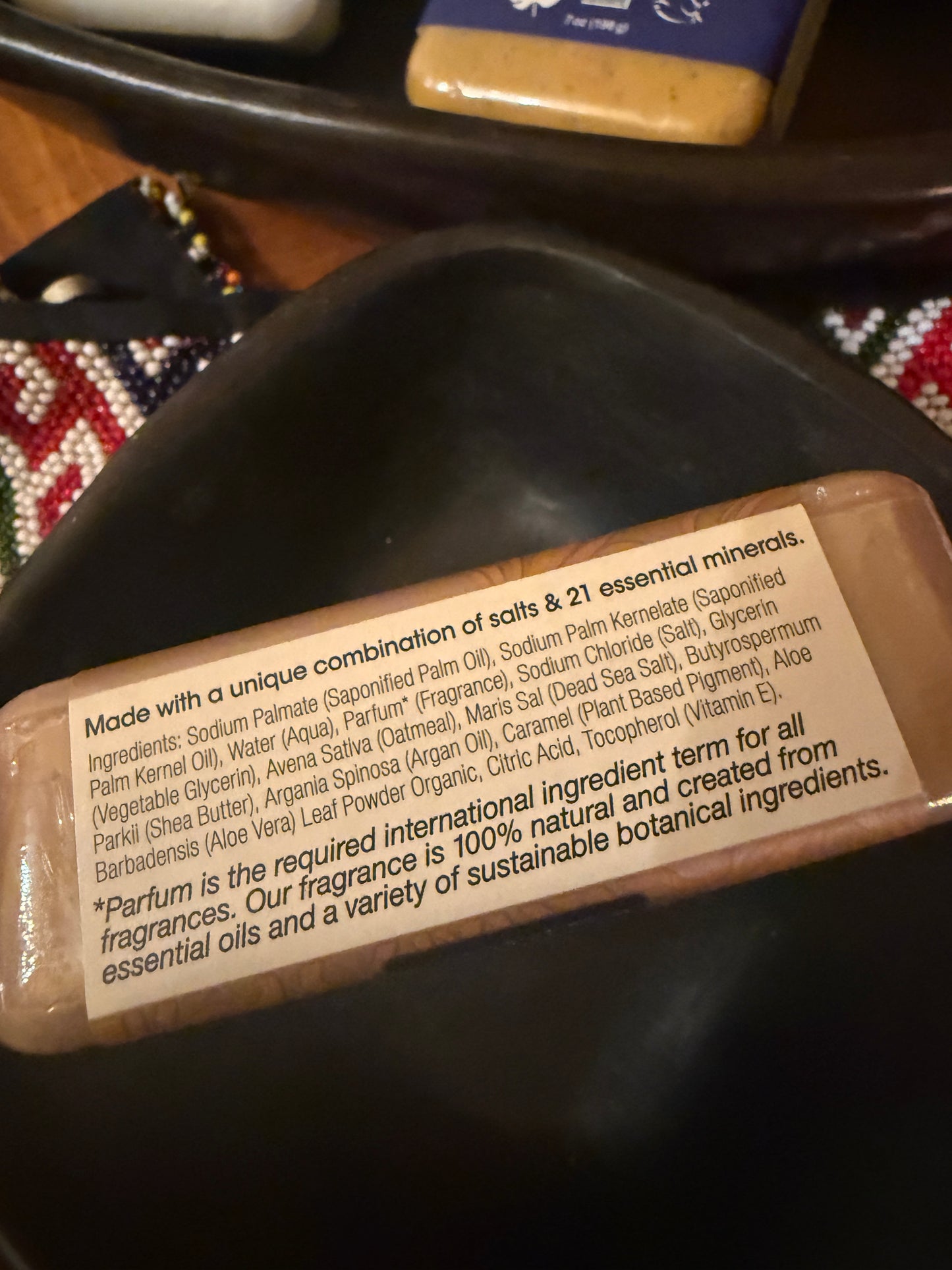 Vanilla oatmeal Dead Sea soap