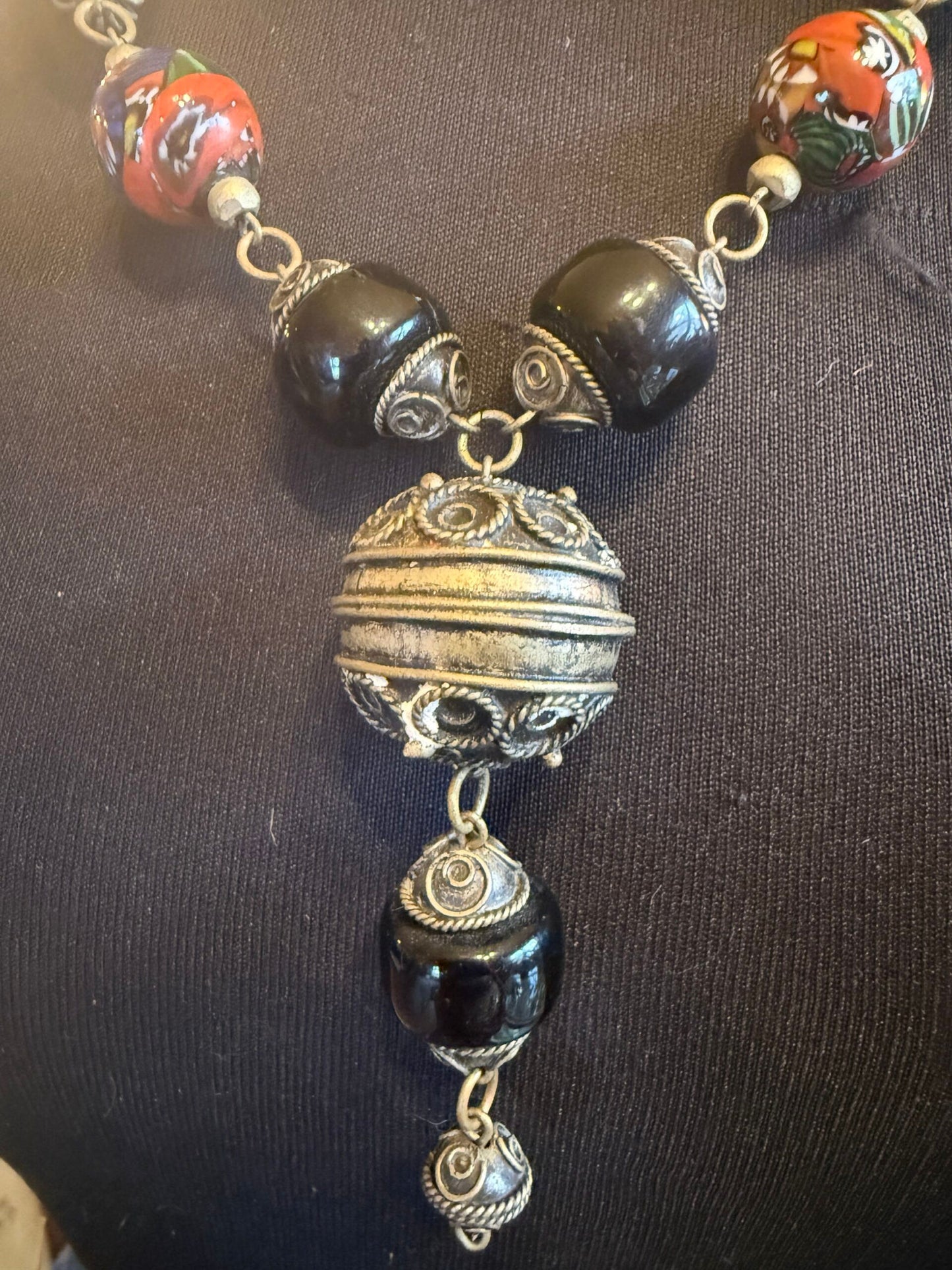 Indian Silver Filigree Necklace