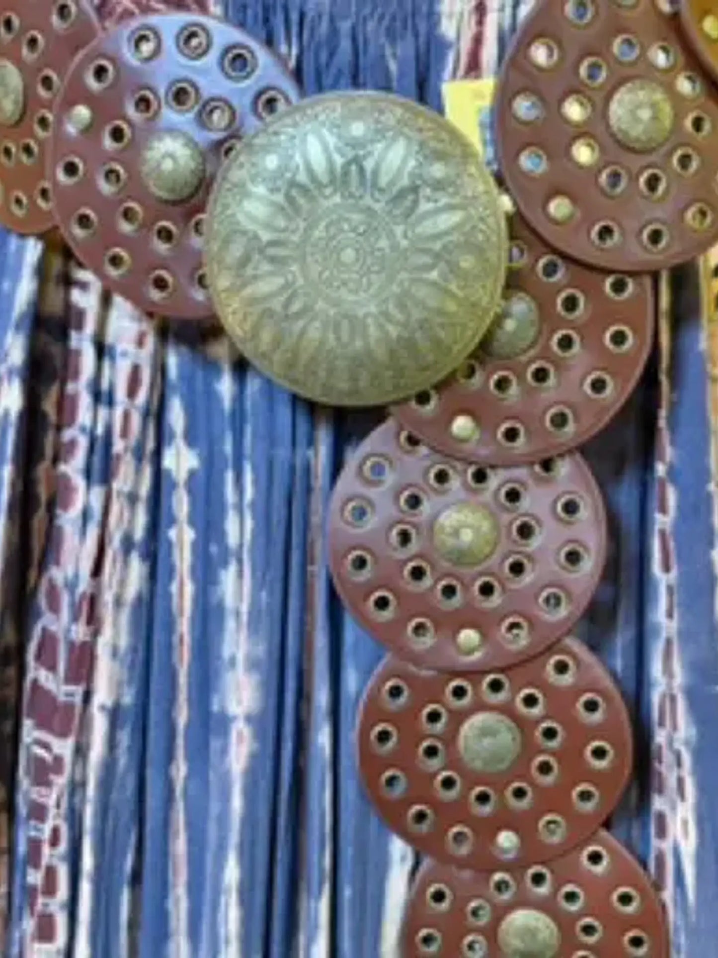 Moroccan style circle belt - Brown