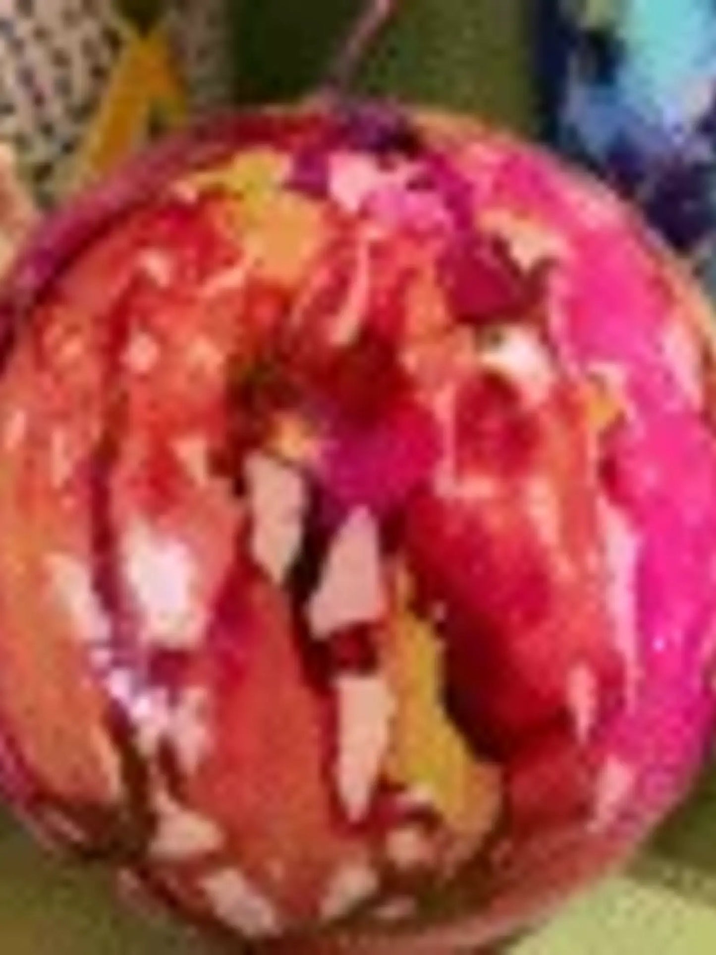 Large Tie dye globe candle