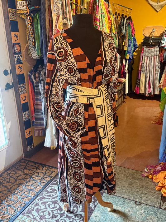 Reversible Mud Cloth print Coat
