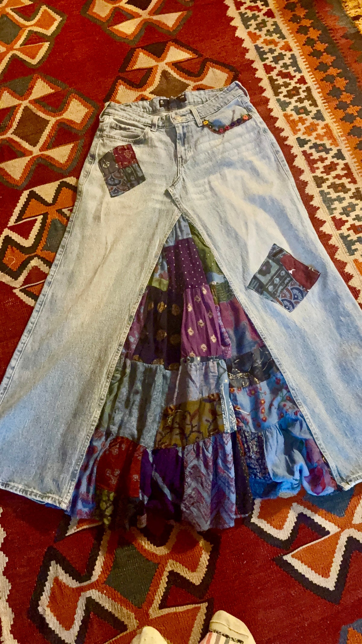 Hollister custom jean skirt