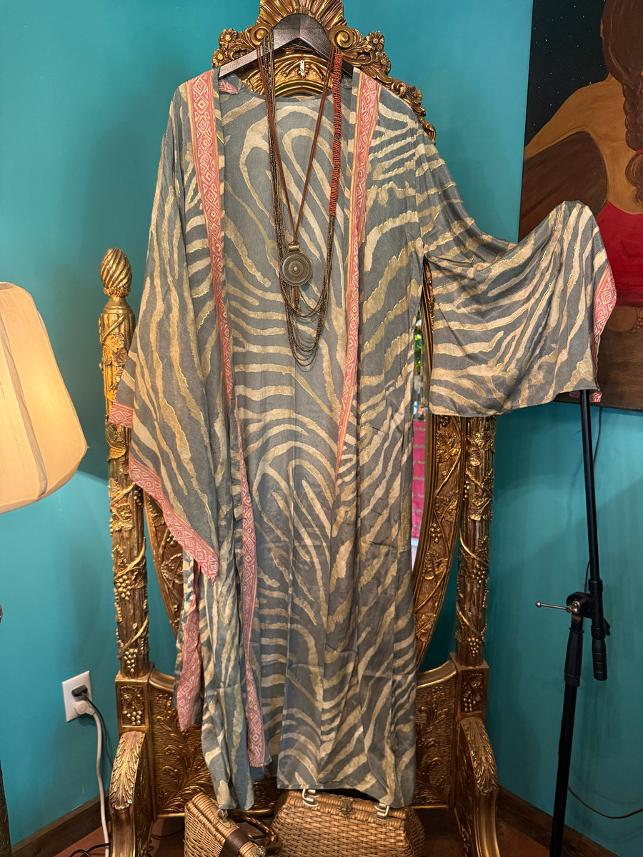 Pink Zebra Duster