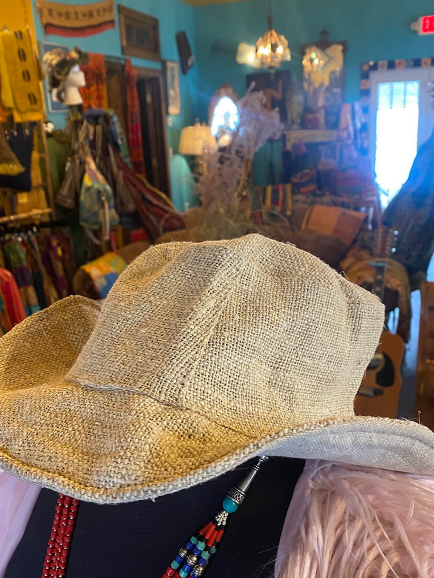 Natural hemp hat