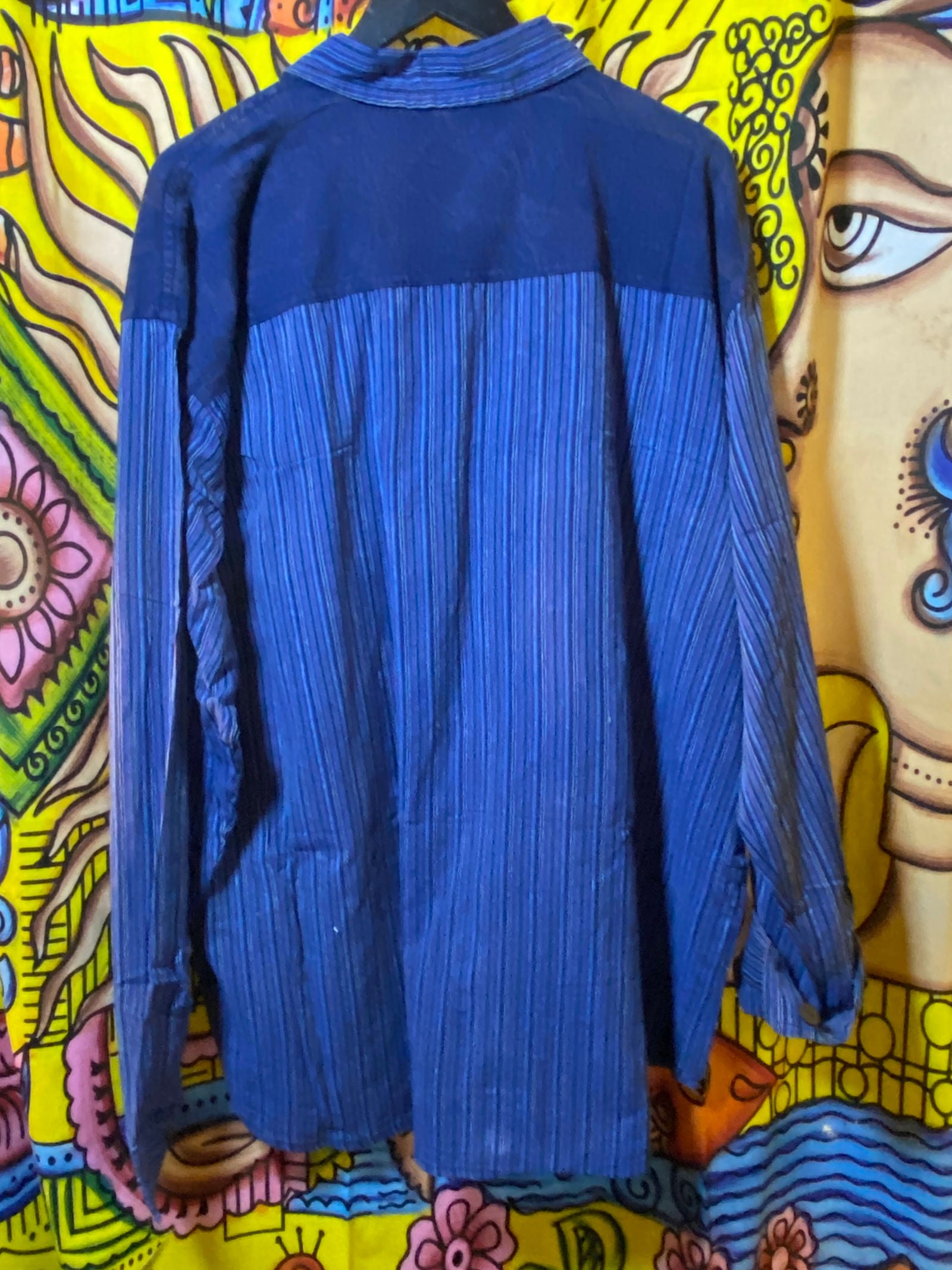 Blue Stripped Button Down xl