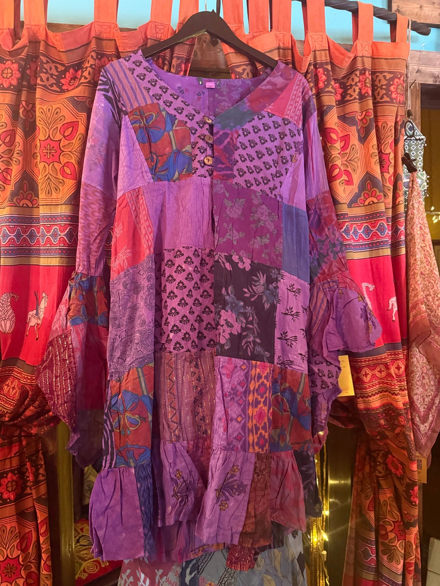 Purple Mid length duster sm/med
