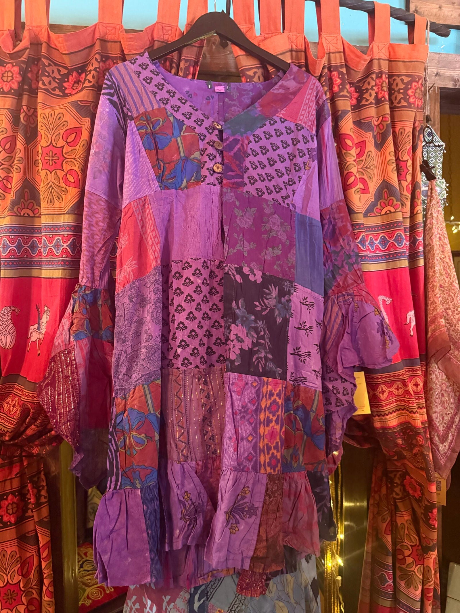 Purple Mid length duster sm/med