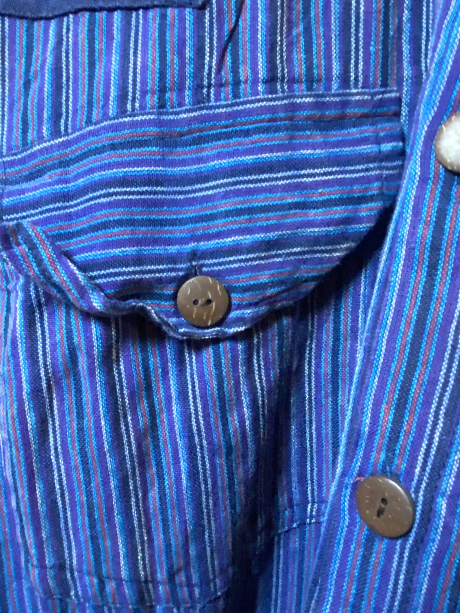 Blue Stripped Button Down xl