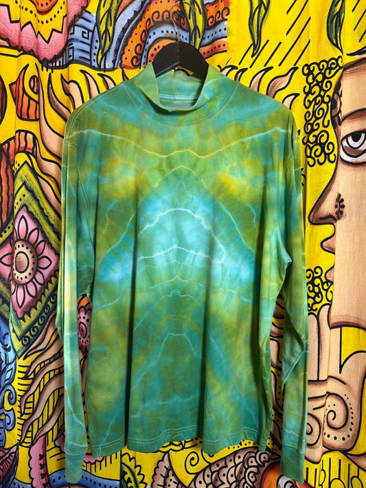 Tye Dye faux turtleneck shirt