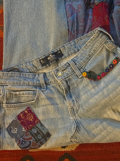 Hollister custom jean skirt