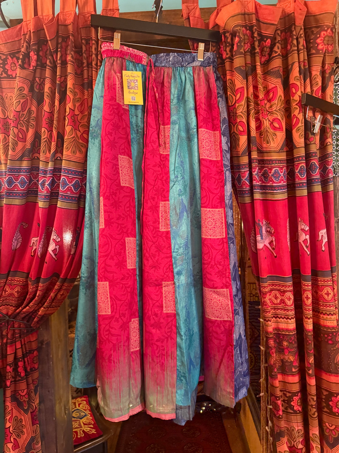 Silk Stripe wide leg pant (Copy)