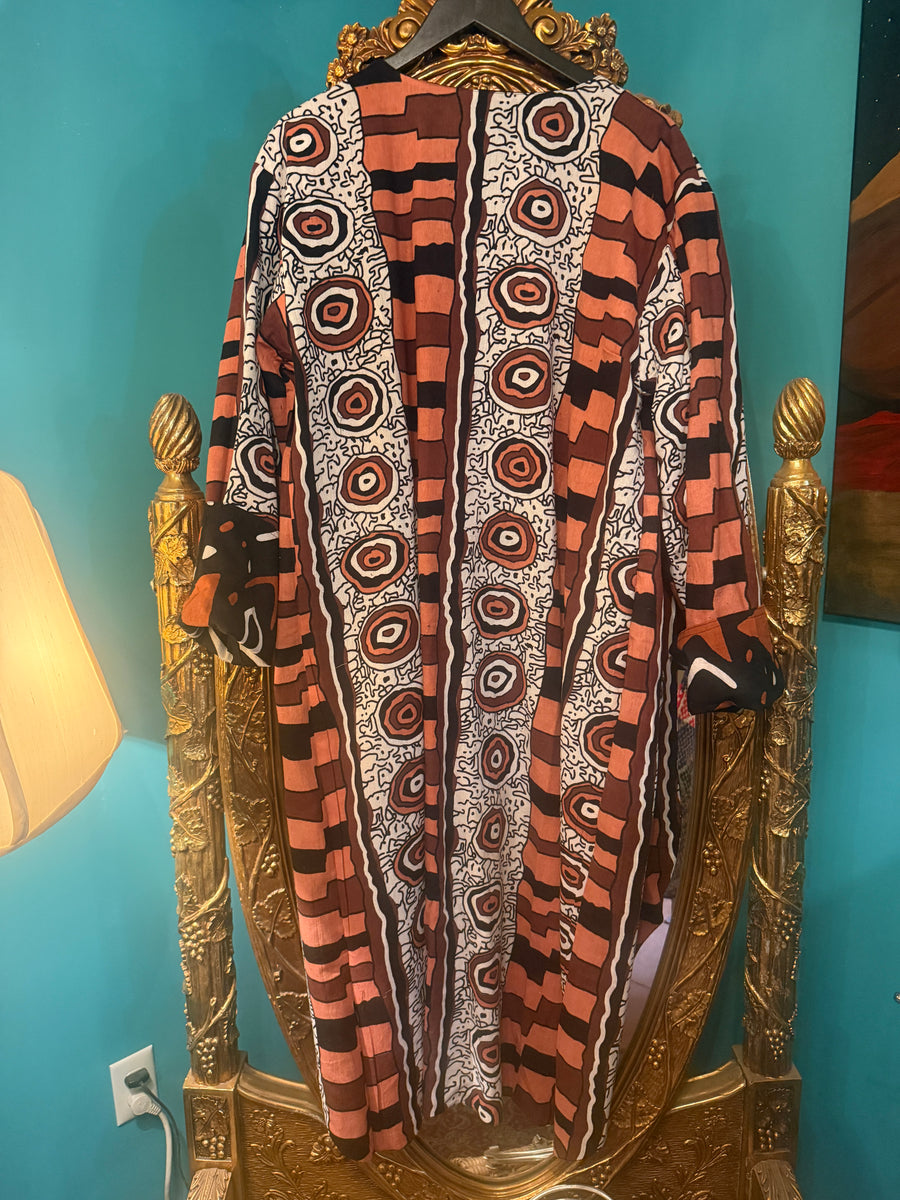 Reversible Mud Cloth print Coat