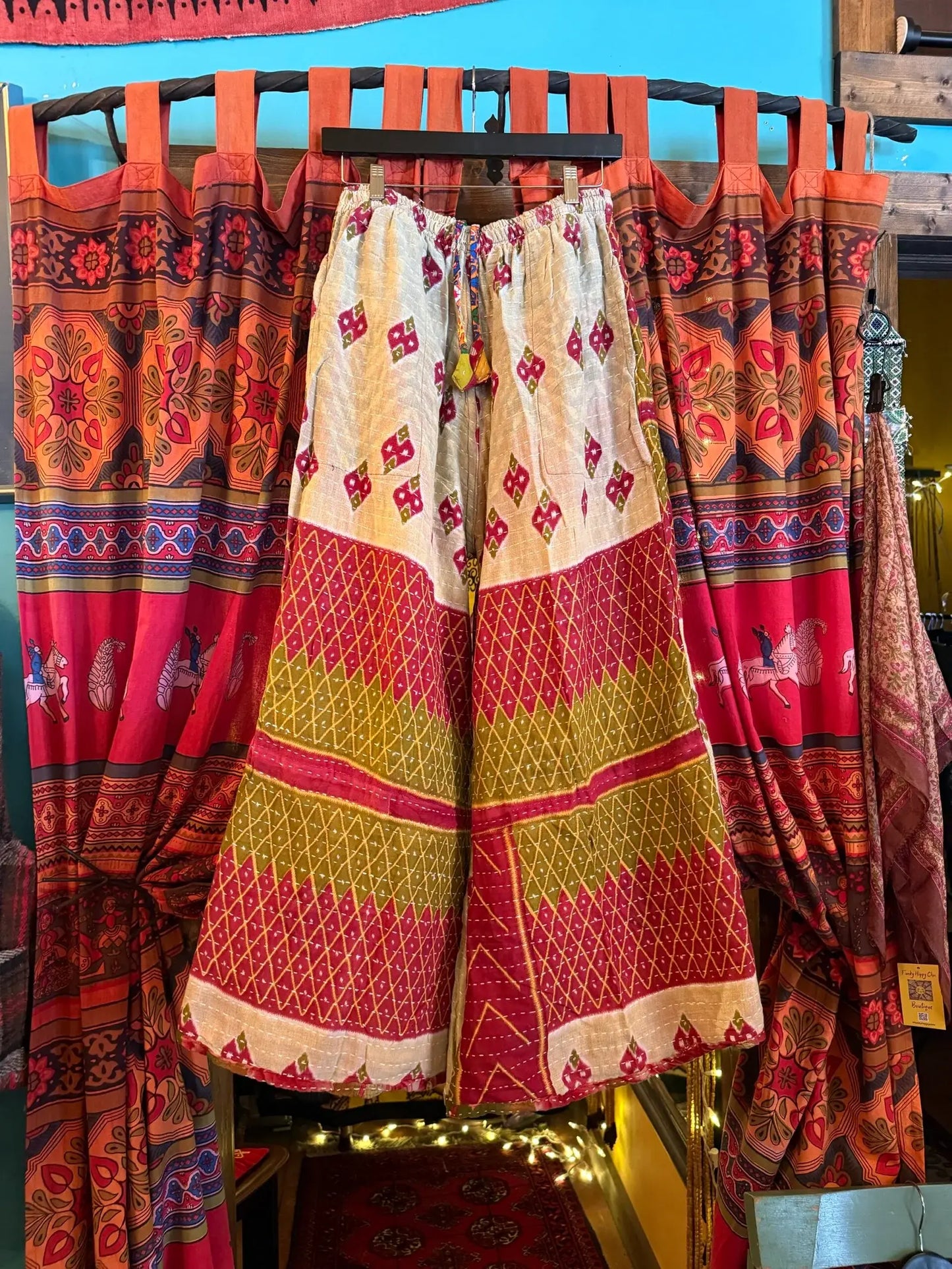 Reversible Kantha pants