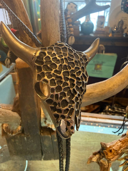 Silver Skull bolo