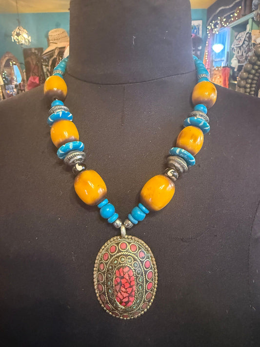 Ethnic African Indian necklace