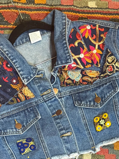 Cropped Jean Jacket Large