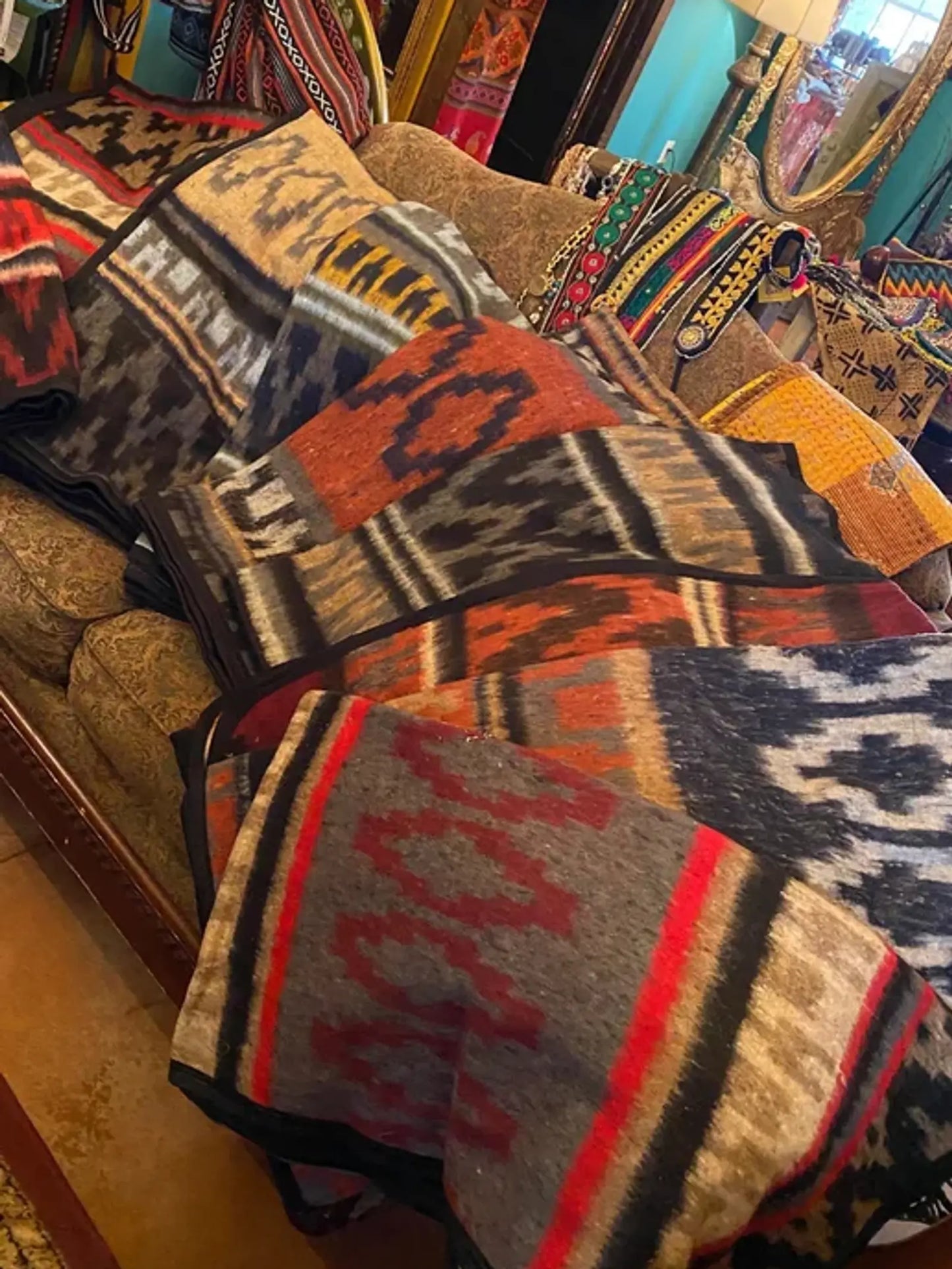 Indian print blanket