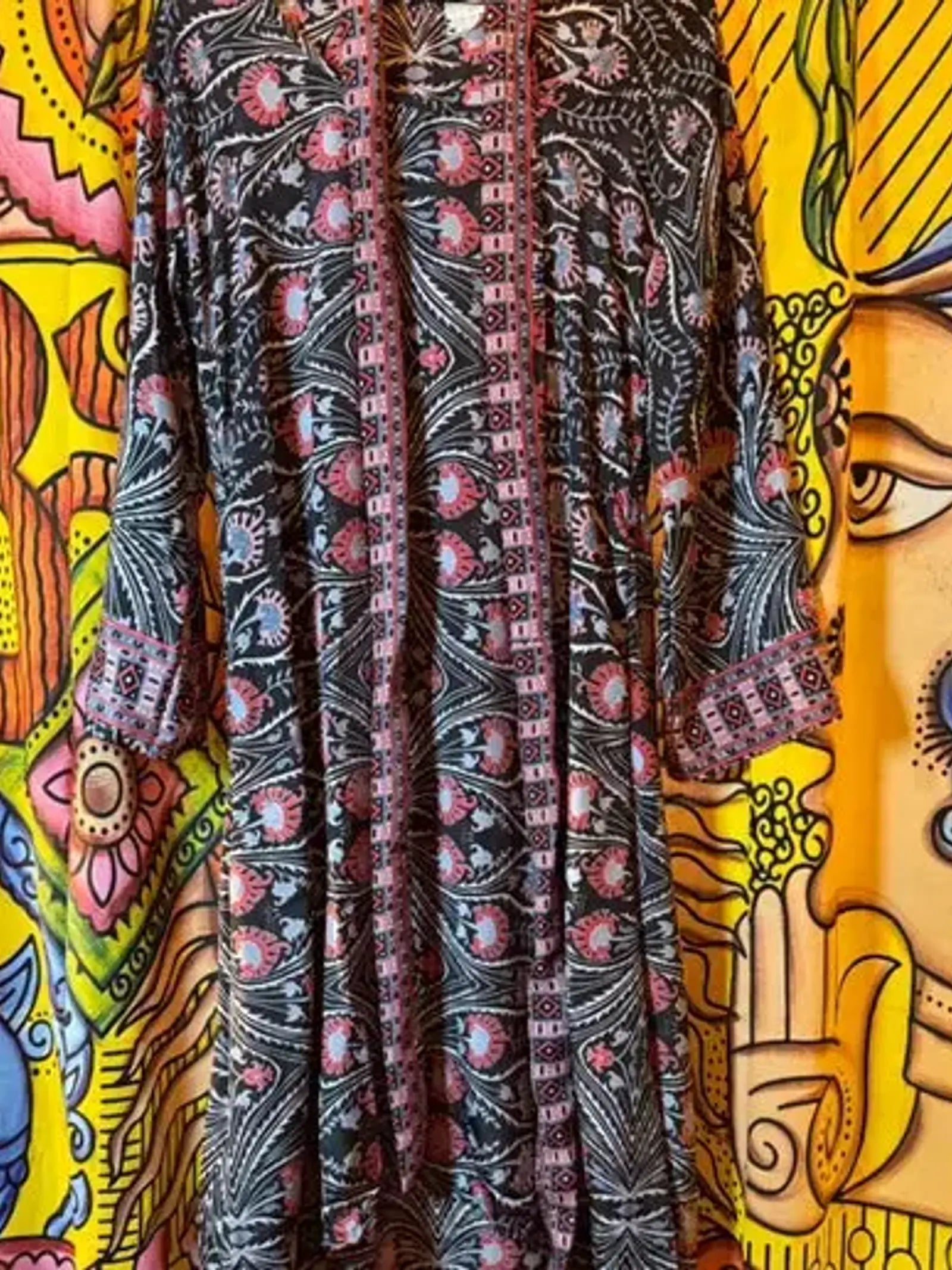 Silk hi lo tunic dress