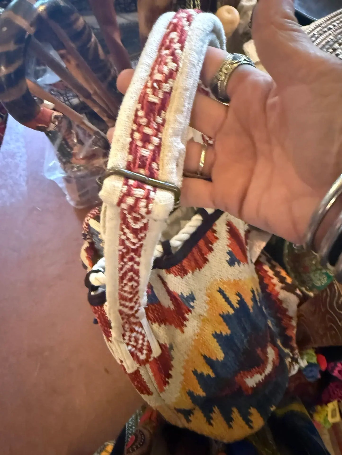 Cotton Aztec Bucket bag