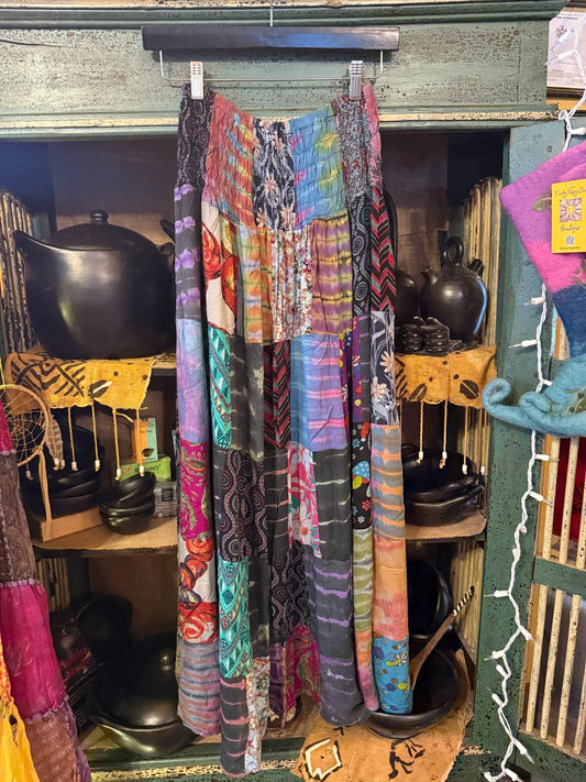 Patch Maxi skirt