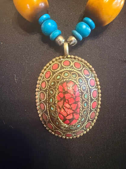 Ethnic African Indian necklace