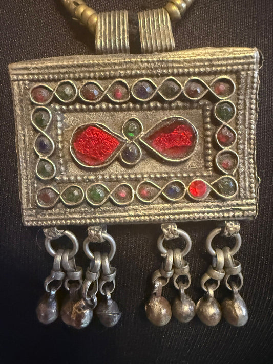 Vintage Kuchi pendant infinity