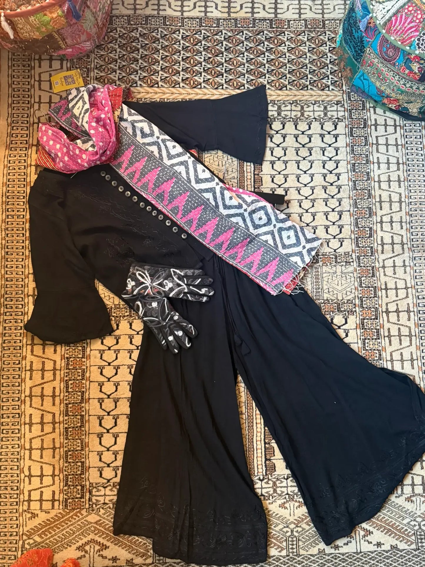 Purple Palazzo pant set