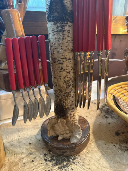 Red Birch Silverware Caddy