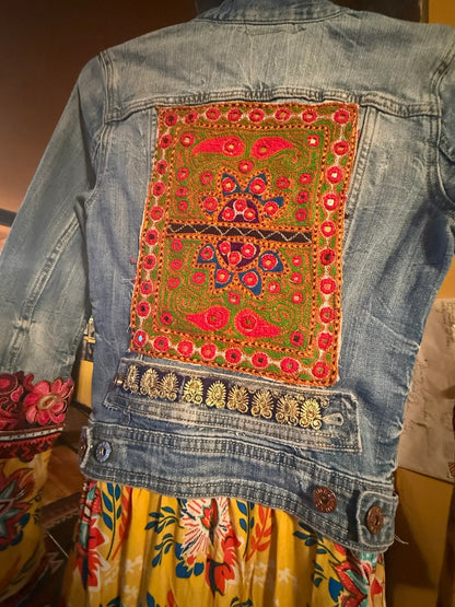 Petite jean coat jacket