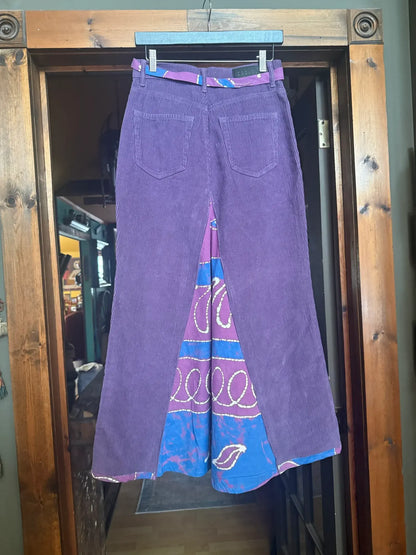 Purple Corduroy Jean skirt