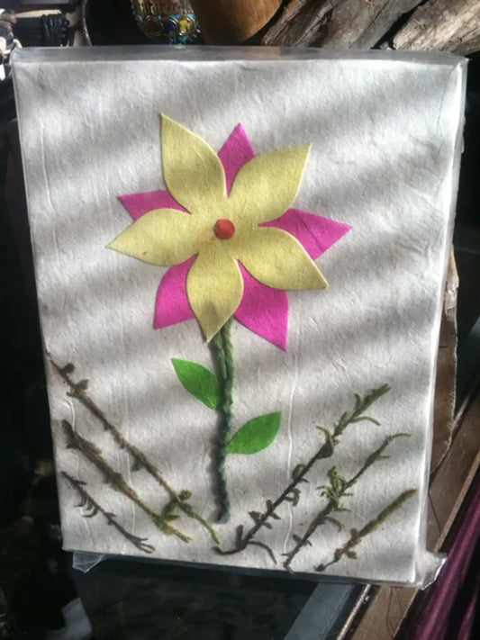 White Floral Journal