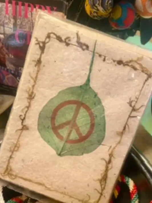 Peace leaf greeting card set