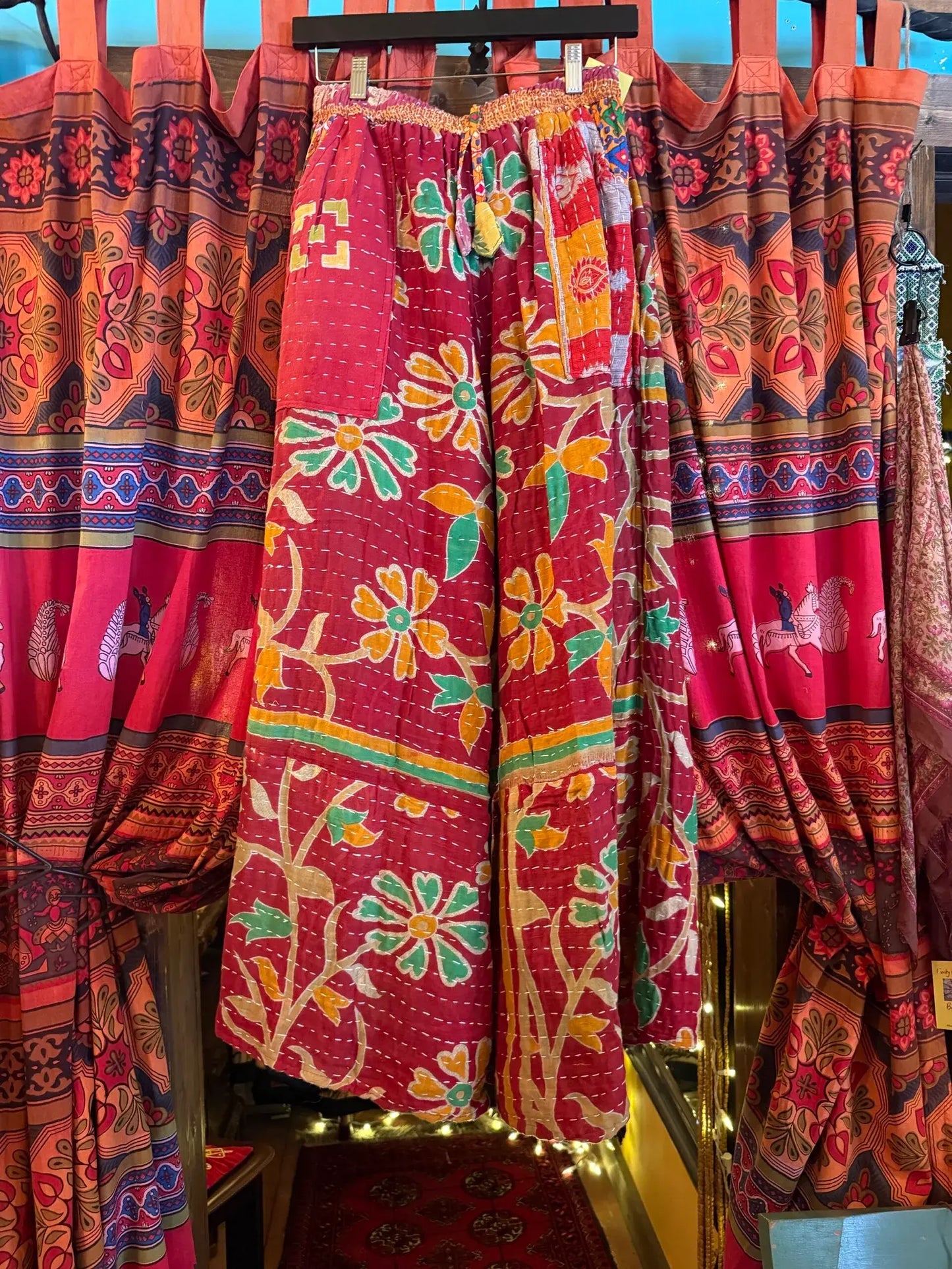 Reversible Kantha pants