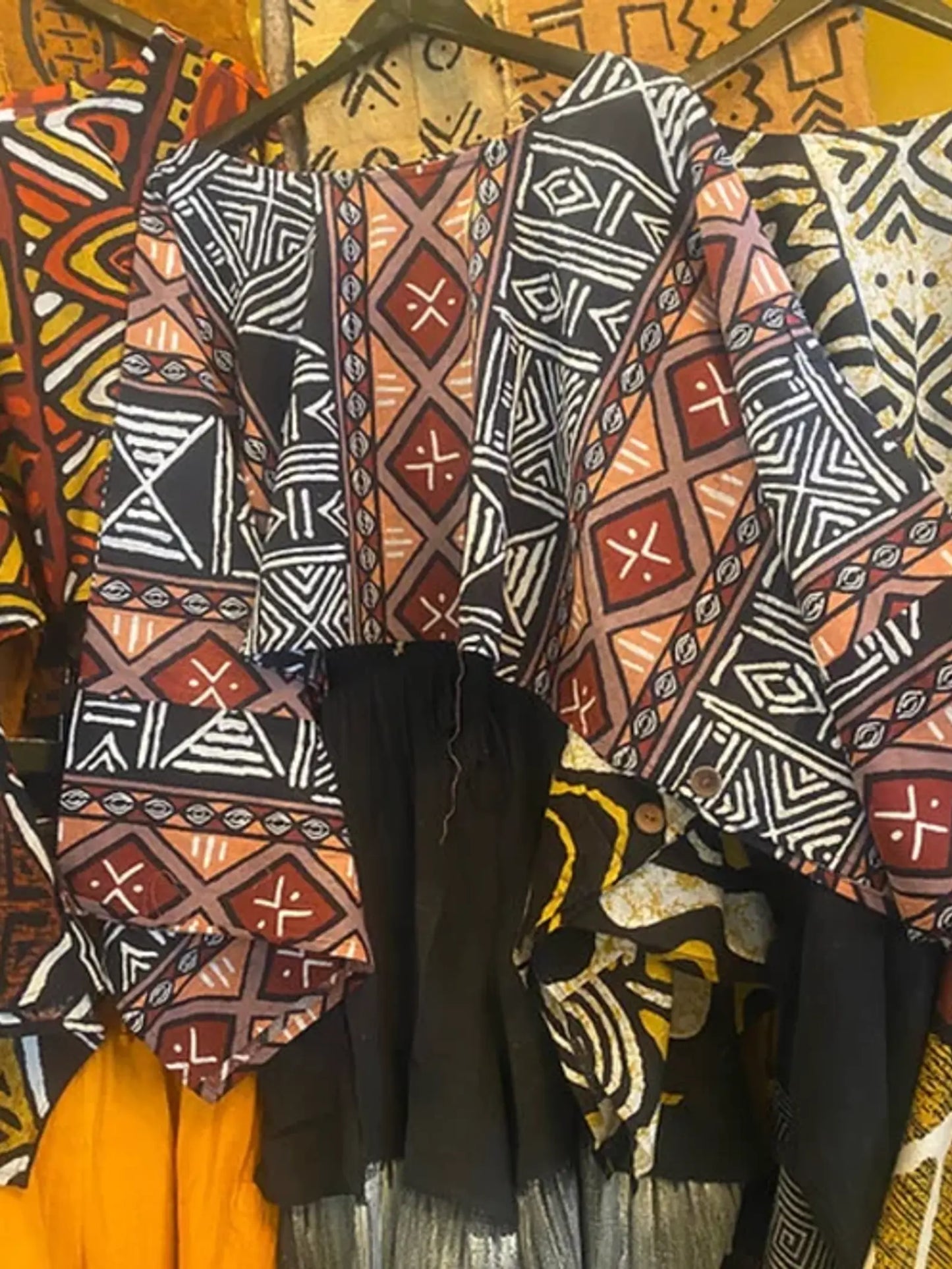 Crop Mud print top