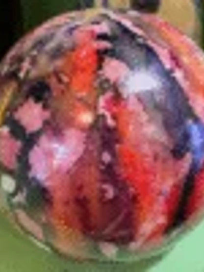 Large Tie dye globe candle