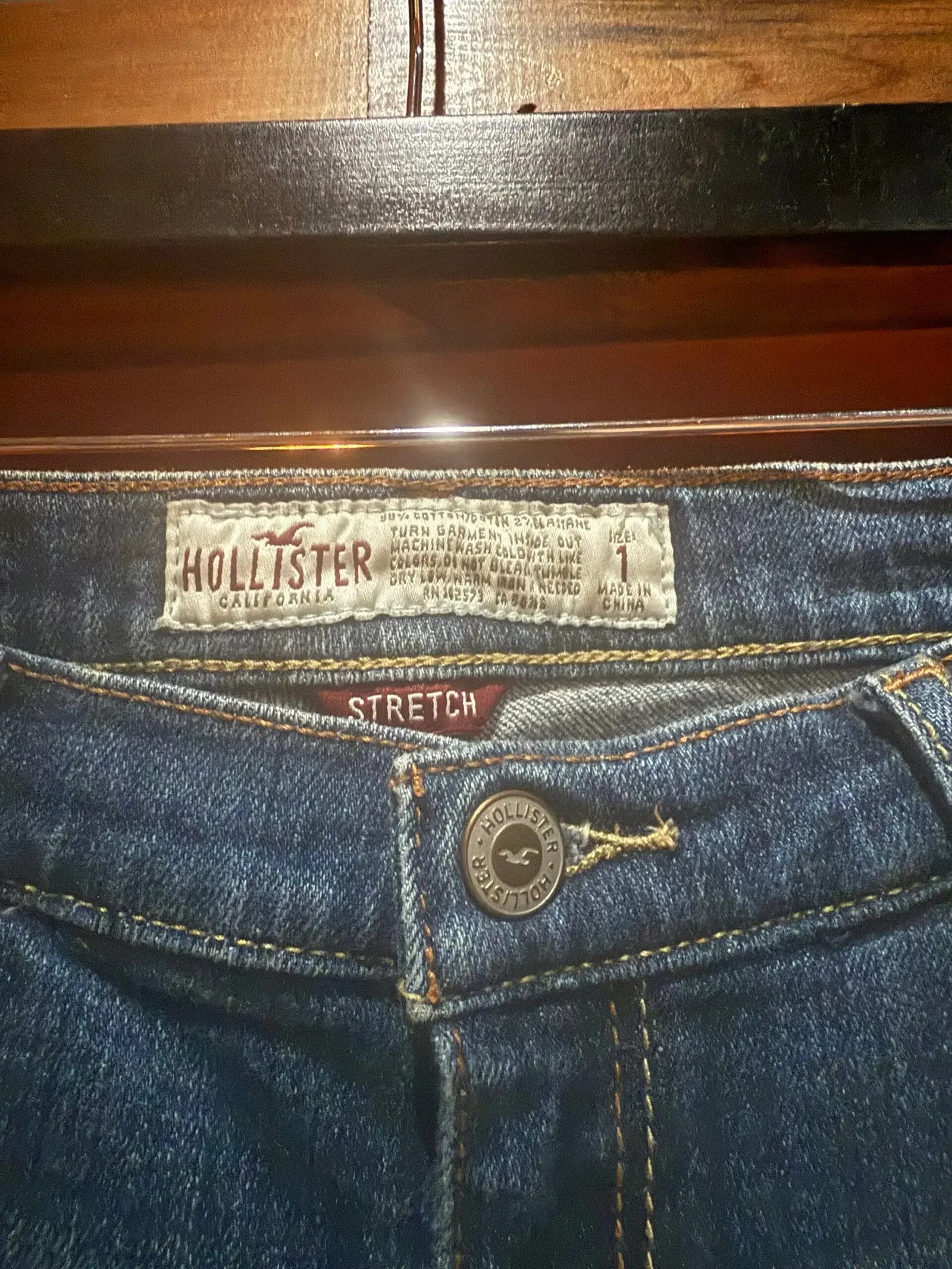 Size 1 low rise groovy jeans
