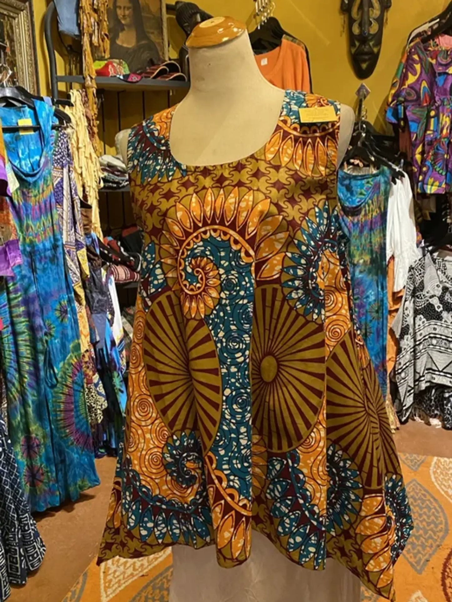 Wax cloth African tank