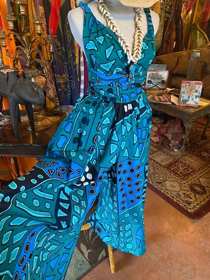 Groovy African print Jumpsuit