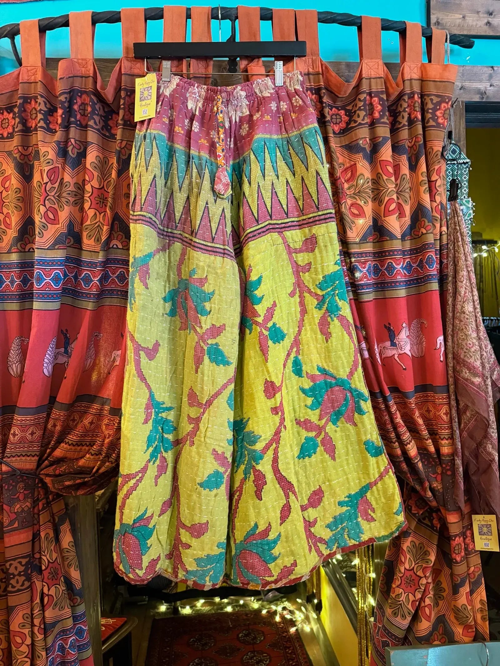 Reversible Kantha pants