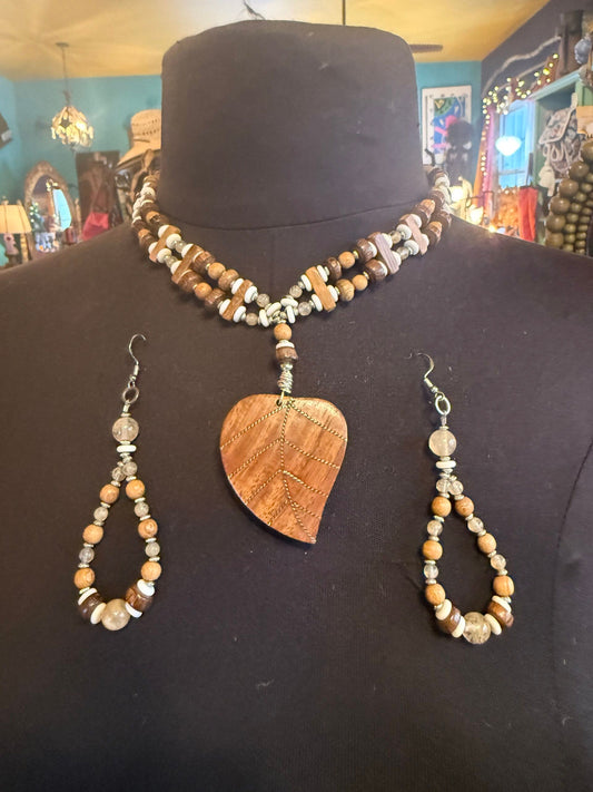Wooden heart 3 piece set