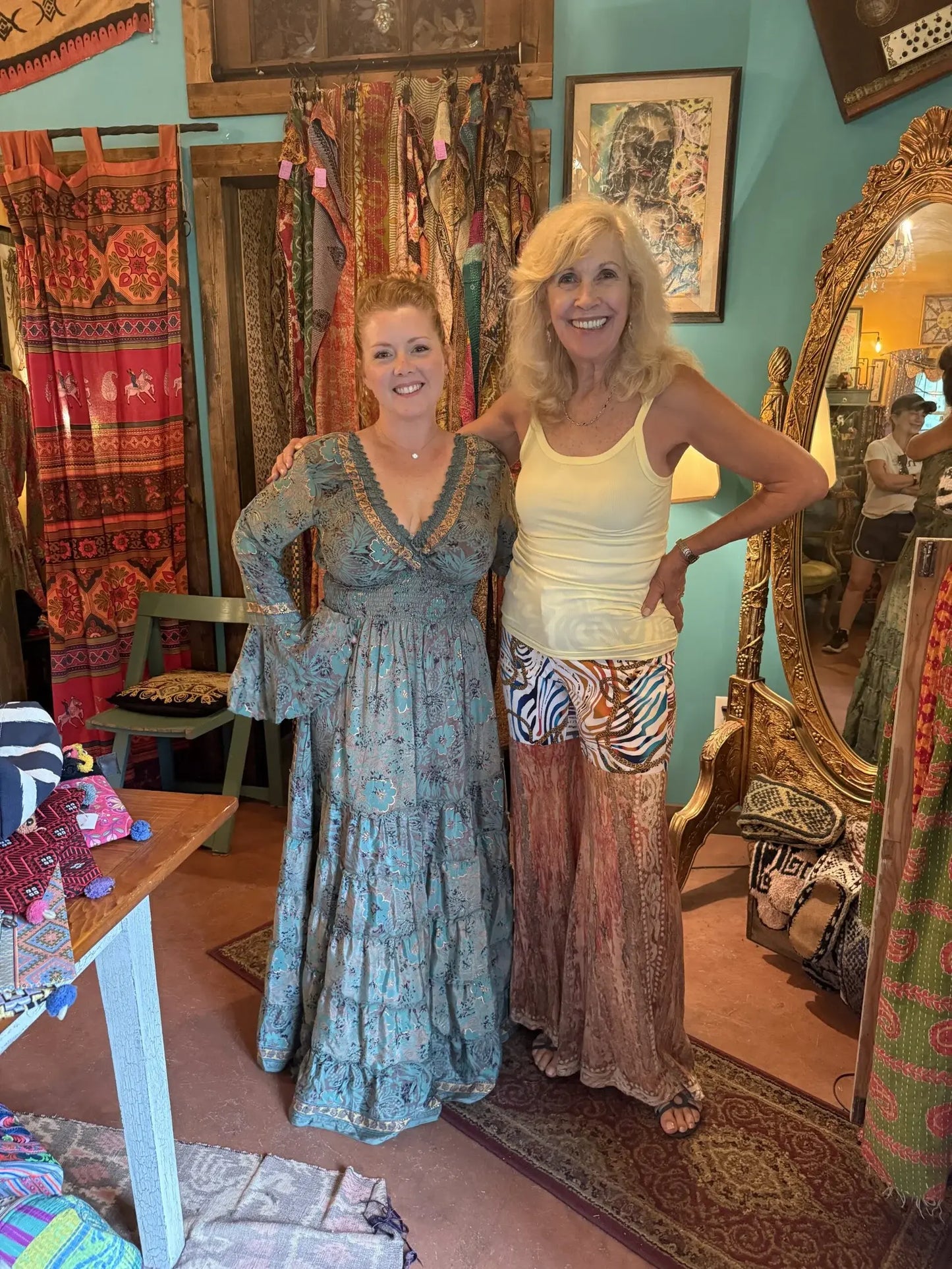 Long Sleeve Silk Maxi Dress