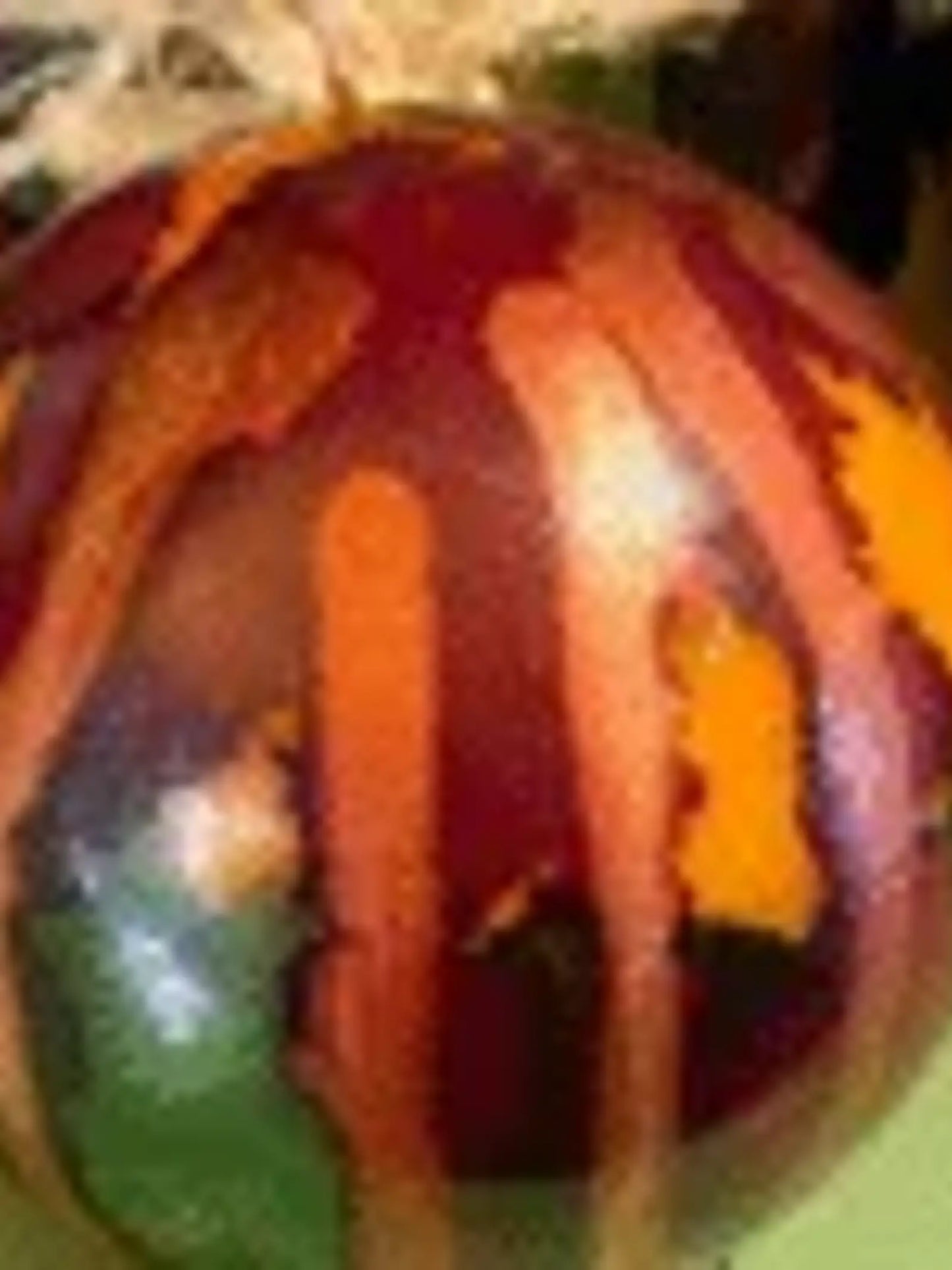 Large Tie dye globe candle