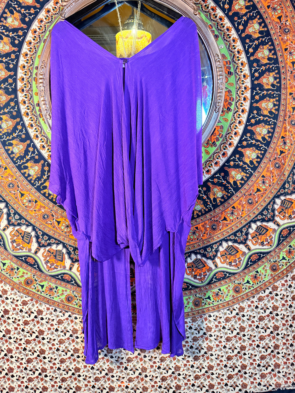 Flowing pants set purple