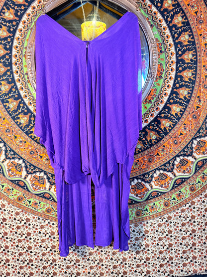 Flowing pants set purple