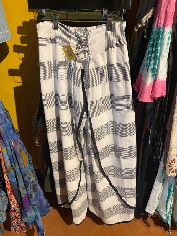 Faux wrap cotton pants - Image 3