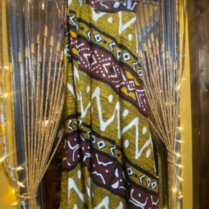 African Mustard/brown wrap