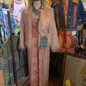 Faux fur shaggy jacket