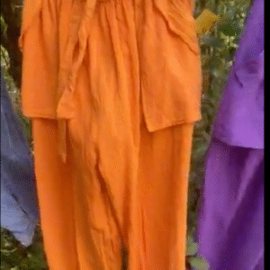 Gauze inside out pant