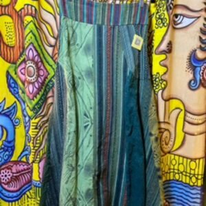 Green maxi Gherri skirt
