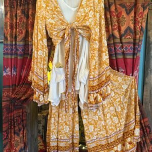 Silk Wide Leg Pants Set